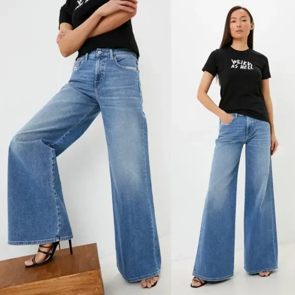 Diesel Light Blue Flare Jeans - Picture 2 of 13